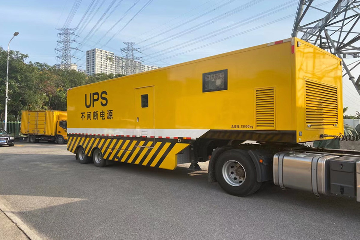 宁阳发电机租赁施工现场